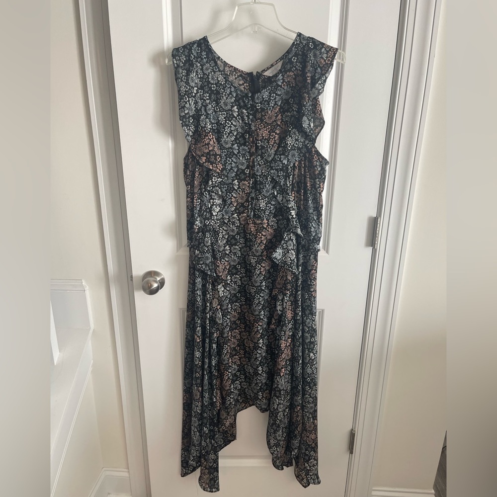 Belle Sky Floral Dress Maxi Size M